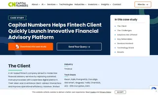 Preview of the UK-based Fintech Company Case Study