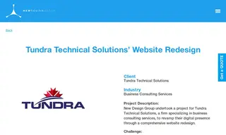 Preview of the Tundra Technical Solutions Case Study