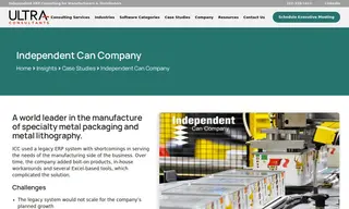 Preview of the Independent Can Company Case Study