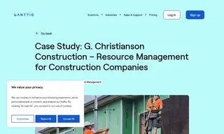 Preview of the G. Christianson Construction Case Study