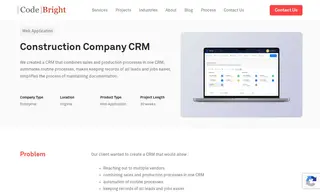 Preview of the Construction Company CRM Case Study