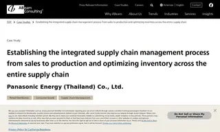 Preview of the Panasonic Energy (Thailand) Co., Ltd Case Study