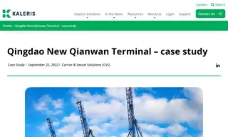 Preview of the Qingdao New Qianwan Terminal (QQCTN) Case Study