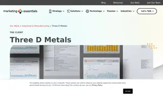 Preview of the Three D Metals Case Study