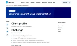 Preview of the US-based Global NGO Charity Organization Case Study