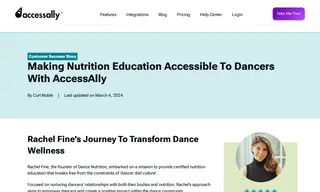 Preview of the Dance Nutrition Case Study