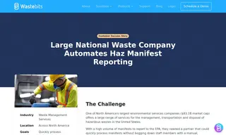 Preview of the Large National Waste Company Case Study