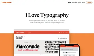 Preview of the I Love Typography Case Study