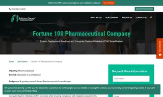 Preview of the Fortune 100 Pharmaceutical Company Case Study