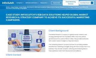 Preview of the Global Market Research & Strategy Company Case Study