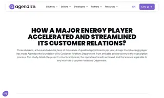 Preview of the Major French Energy Player Case Study