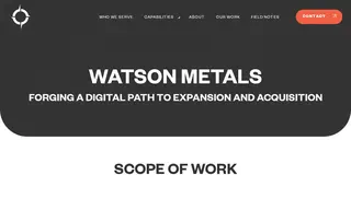 Preview of the Watson Metals Case Study