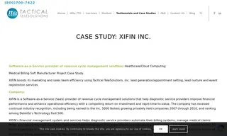 Preview of the Xifin Case Study
