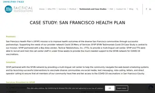 Preview of the San Francisco Health Plan Case Study