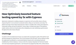 Preview of the Optimizely Case Study
