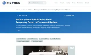 Preview of the Gasoline Refinery Case Study