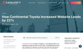 Preview of the Continental Toyota Case Study