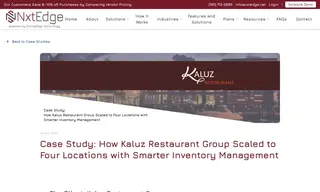 Preview of the Kaluz Restaurant Group Case Study