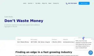 Preview of the Don’t Waste Money Case Study