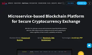 Preview of the Client (cryptocurrency Exchange With Its Own Cryptocurrency) Case Study