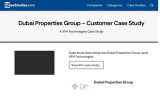 Preview of the Dubai Properties Group Case Study
