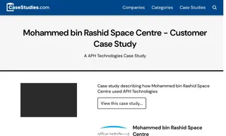 Preview of the Mohammed bin Rashid Space Centre Case Study