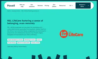 Preview of the RSL LifeCare Case Study
