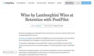 Preview of the Wine by Lamborghini Case Study