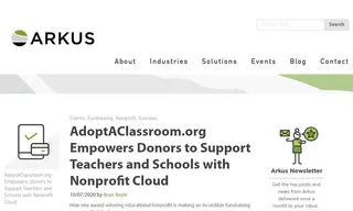 Preview of the AdoptAClassroom.org Case Study