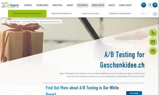 Preview of the Geschenkidee Case Study