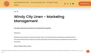 Preview of the Windy City Linen Case Study