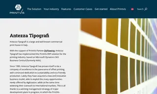 Preview of the Antezza Tipografi Case Study