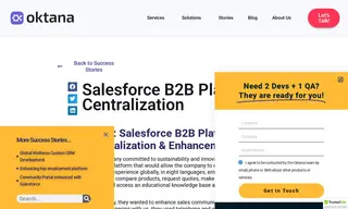 Preview of the Salesforce B2B Platform Centralization Partner Case Study