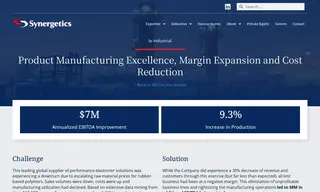 Preview of the Leading Global Supplier of Performance Elastomer Solutions Case Study