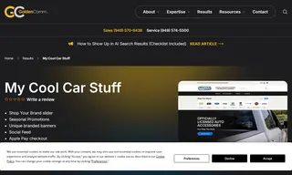 Preview of the My Cool Car Stuff Case Study