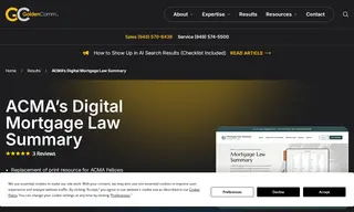 Preview of the American College of Mortgage Attorneys (acma) Case Study