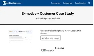 Preview of the E-motive Case Study