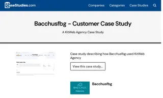 Preview of the Bacchusfbg Case Study