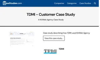Preview of the TDMI Case Study