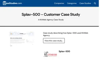 Preview of the Splav-500 Case Study