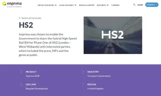 Preview of the High Speed Two (HS2) Case Study