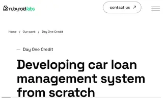 Preview of the Day One Credit Case Study