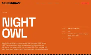 Preview of the Night Owl Pizza & Drinks Case Study