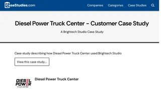 Preview of the Diesel Power Truck Center Case Study