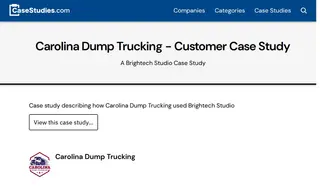 Preview of the Carolina Dump Trucking Case Study