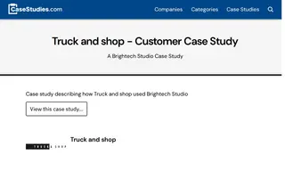 Preview of the Truck and shop Case Study