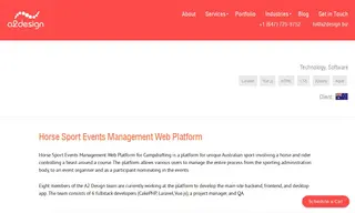 Preview of the Horse Sport Events Management Web Platform Case Study