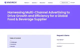 Preview of the Global Food & Beverage Supplier Case Study