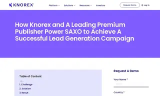 Preview of the Saxo Capital Markets Case Study
