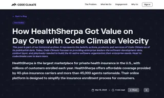Preview of the HealthSherpa Case Study